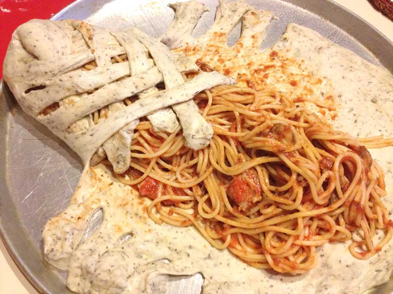 Stuffed Spaghetti Bread