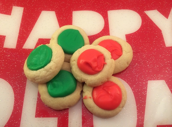 festive frosted shortbread